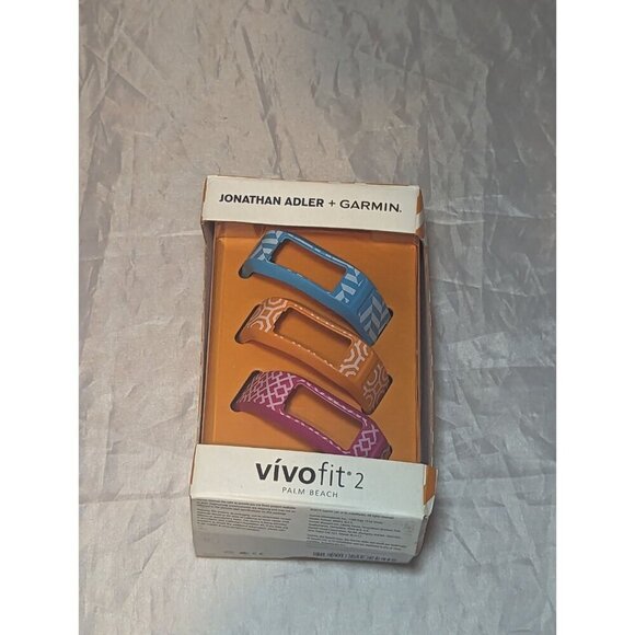 Garmin Accessories - Garmin Style Jonathan Adler Collection Wrist Bands for vívofit2 Palm Beach